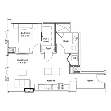 Rendering of the A01 Floor Plan