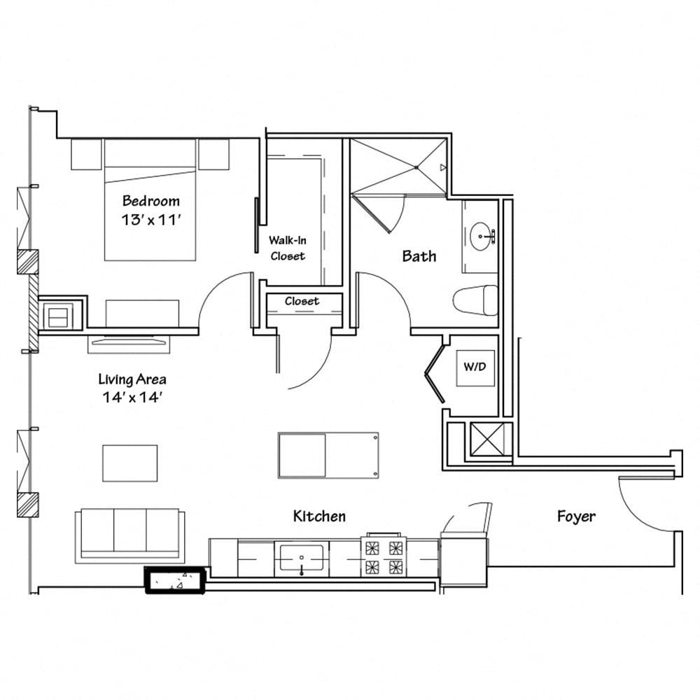 1 bedroom apartment for rent