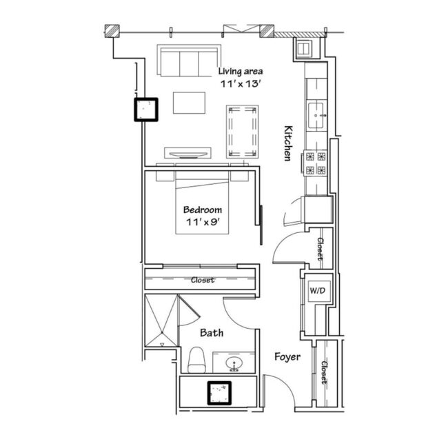 1 bedroom apartment for rent