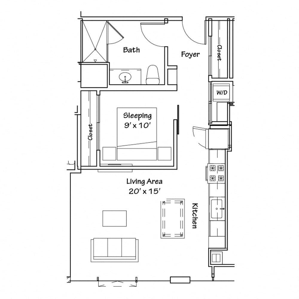 1 bedroom apartment for rent