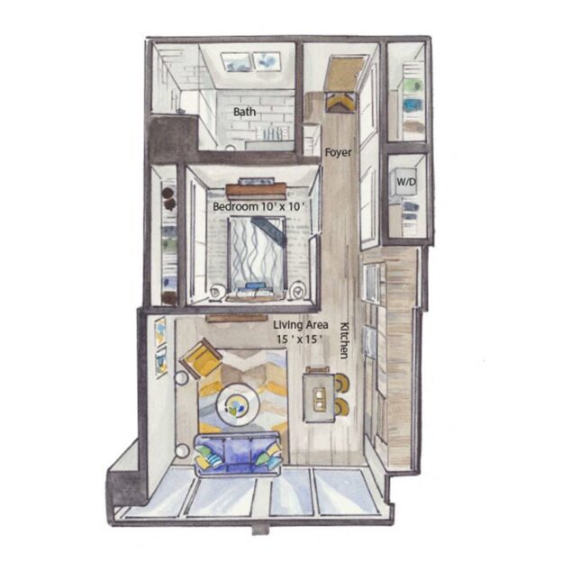 1 bedroom apartment for rent