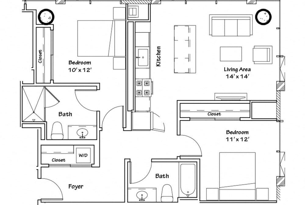 2 bedroom apartment for rent