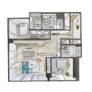 2 bedroom apartment for rent