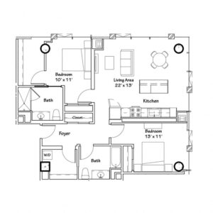 2 bedroom apartment for rent