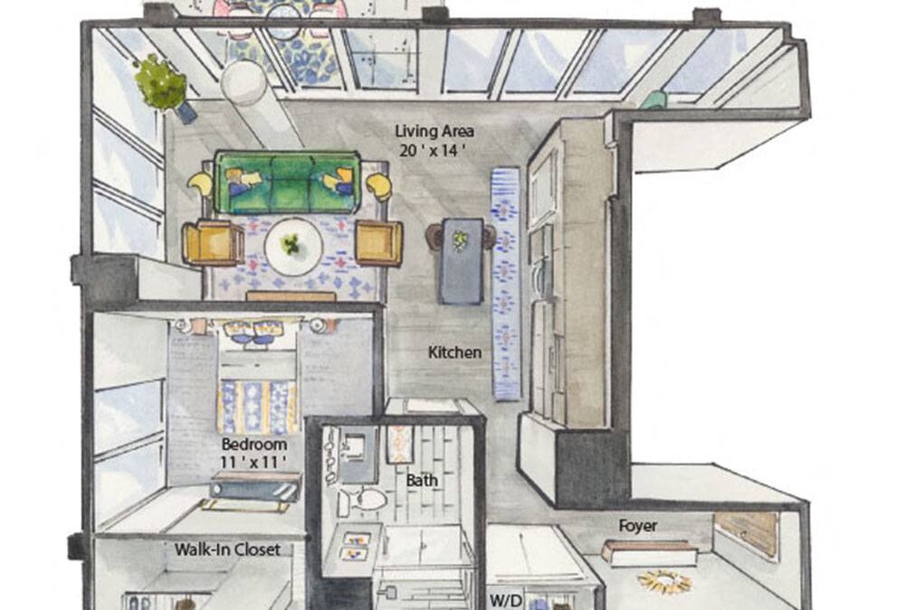(A11) One Bedroom Apartment
