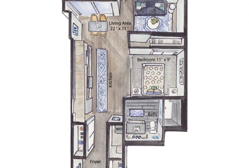 (V07) Jr. One Bedroom Apartment