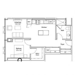 1 bedroom apartment for rent