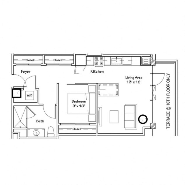 0 bedroom apartment for rent
