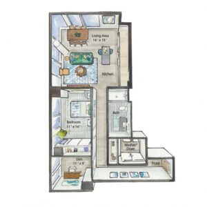 1 bedroom apartment for rent
