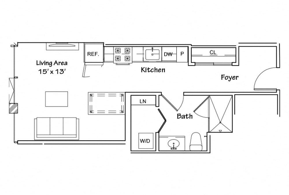 (S03) Studio Apartment