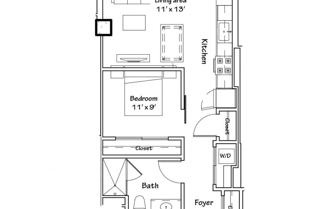1 bedroom apartment for rent