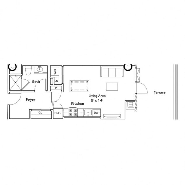 0 bedroom apartment for rent