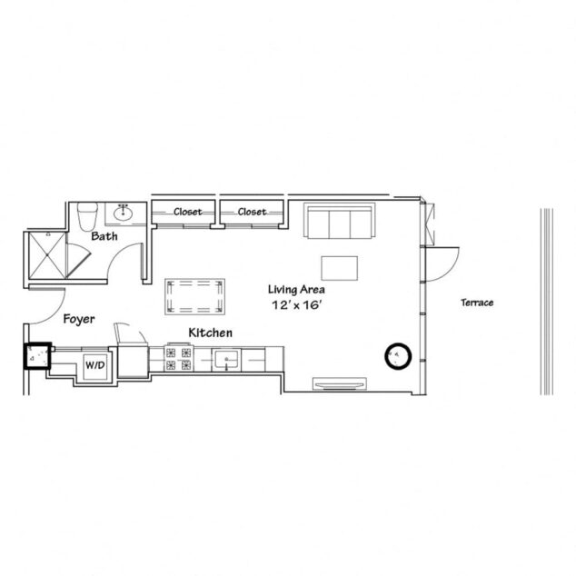 0 bedroom apartment for rent