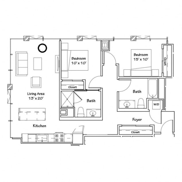 2 bedroom apartment for rent