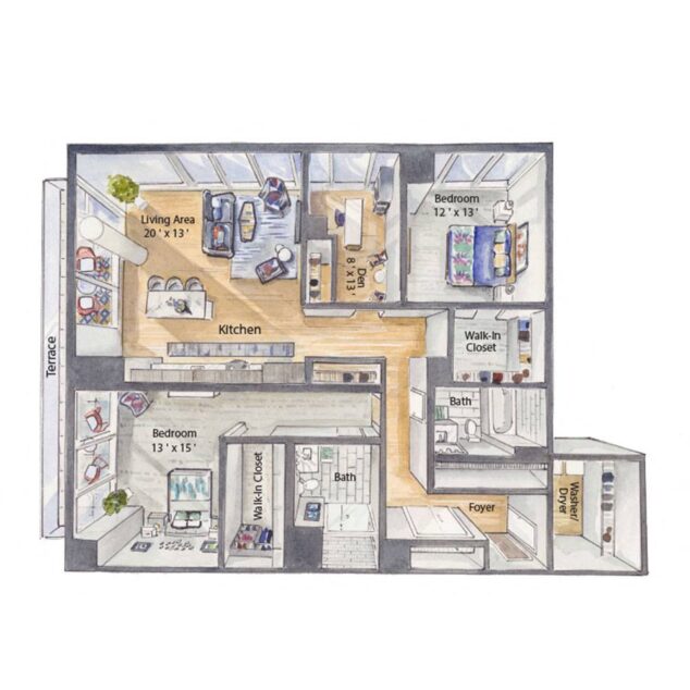 2 bedroom apartment for rent