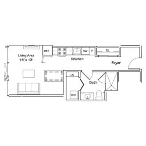 0 bedroom apartment for rent